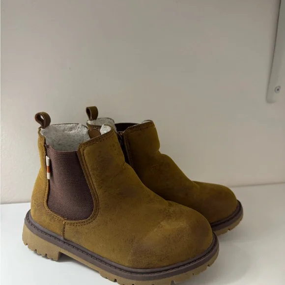 Kids Brown Ankle Boots - Picture 1 of 6